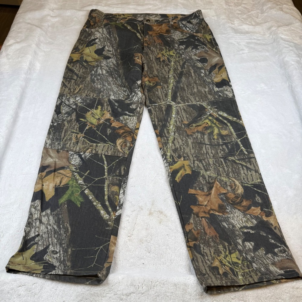 FieldStaff Mens Mossy Oak Break-Up Camo Double‎ Knee Jeans 42x34 W241M15
